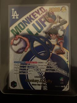 Dodgers x one piece luffy promo
