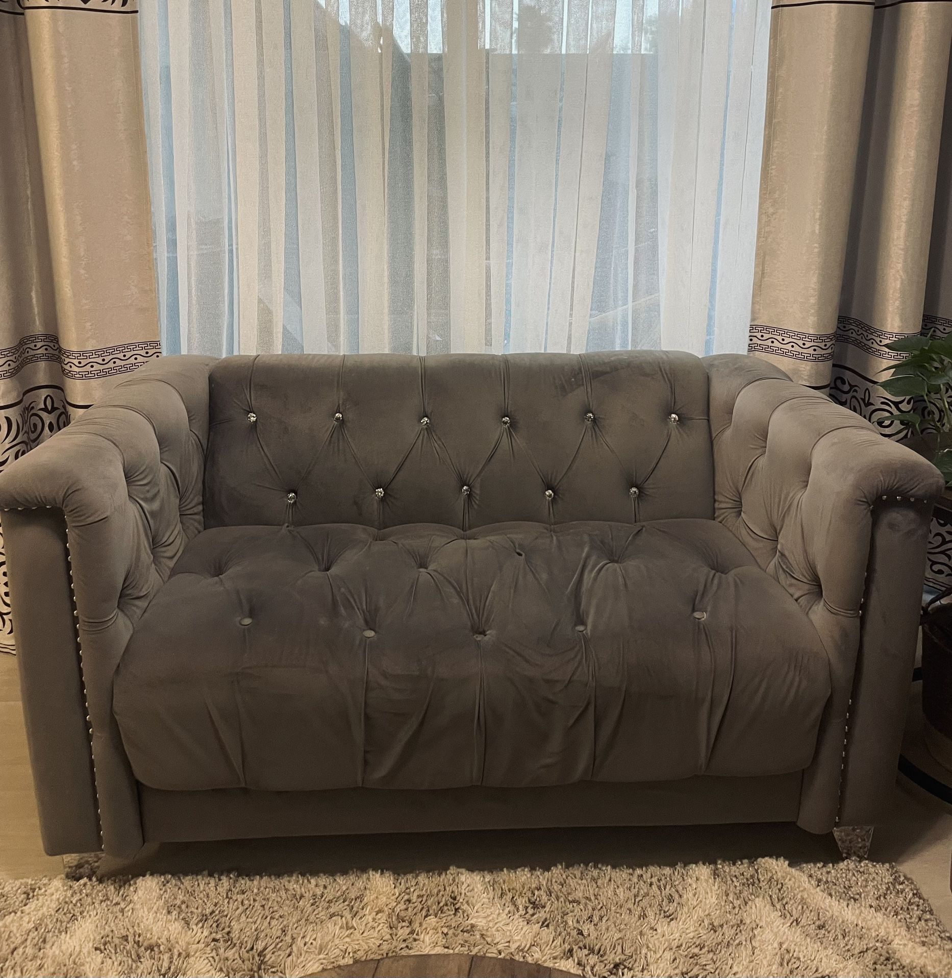 Two Gray Sofas