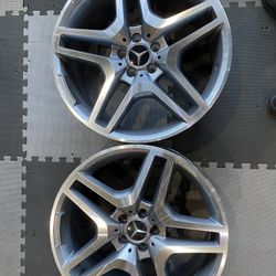 (2) 20” Mercedes AMG Style Wheels Rims Pair 5x112