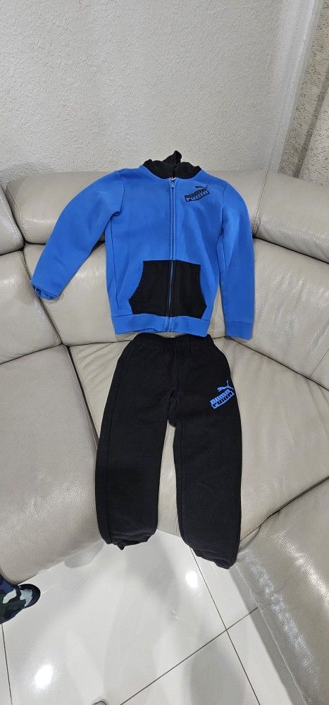Boys Sz 8 Puma Sweat Pants & Hoodie