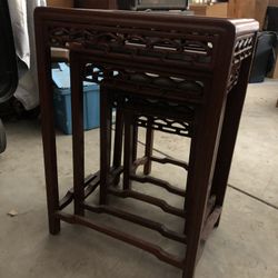 Japanese Furniture   Antique Nesting Tables Mint   Just Dusty 