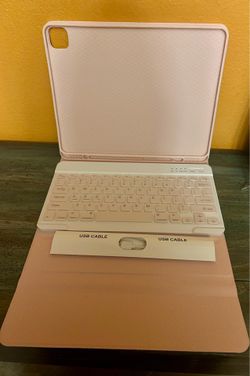 New 12.9 iPad Pro keyboard case. Light Pink