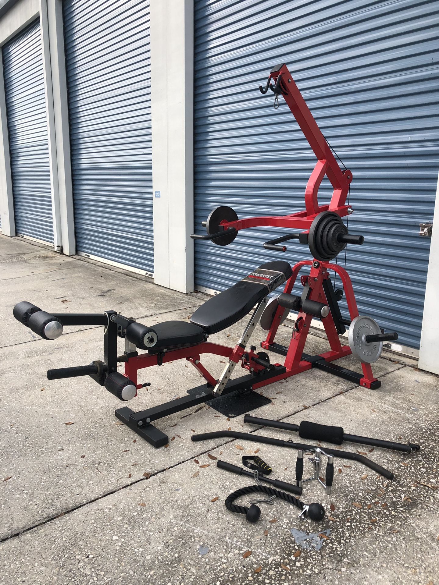 Powertec leverage system home gym