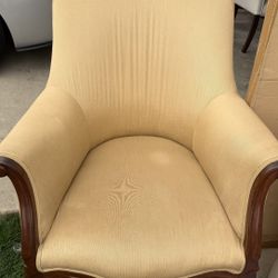 Solid Wood Accent Chair $60
