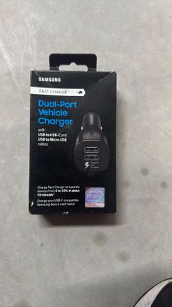 Samsung Fast Charge Dual Port Vehicle Charger