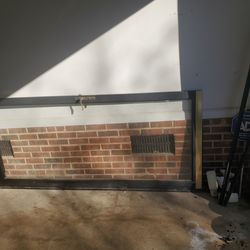 Glass storm door.