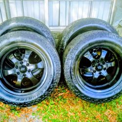 6 Lug 20"X10" Enkei Wheels With LT 295-60R 20 Toyo A/T Open Country X Trem 