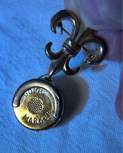 Vintage Golf Ball Markers on Pin