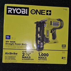RYOBI
ONE+ 18V AirStrike 16-Gauge Cordless Finish Nailer (Tool Only)