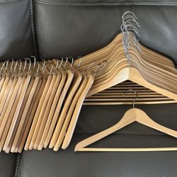 36 Wood Hangers