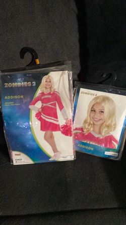 Zombies 3 Addison size child 4-6 includes:Dress,Pom Poms and wig