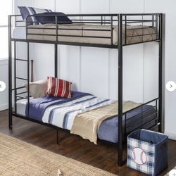 Metal Twin Bunk Bed – Converts to 2 Twin Beds – Great Condition