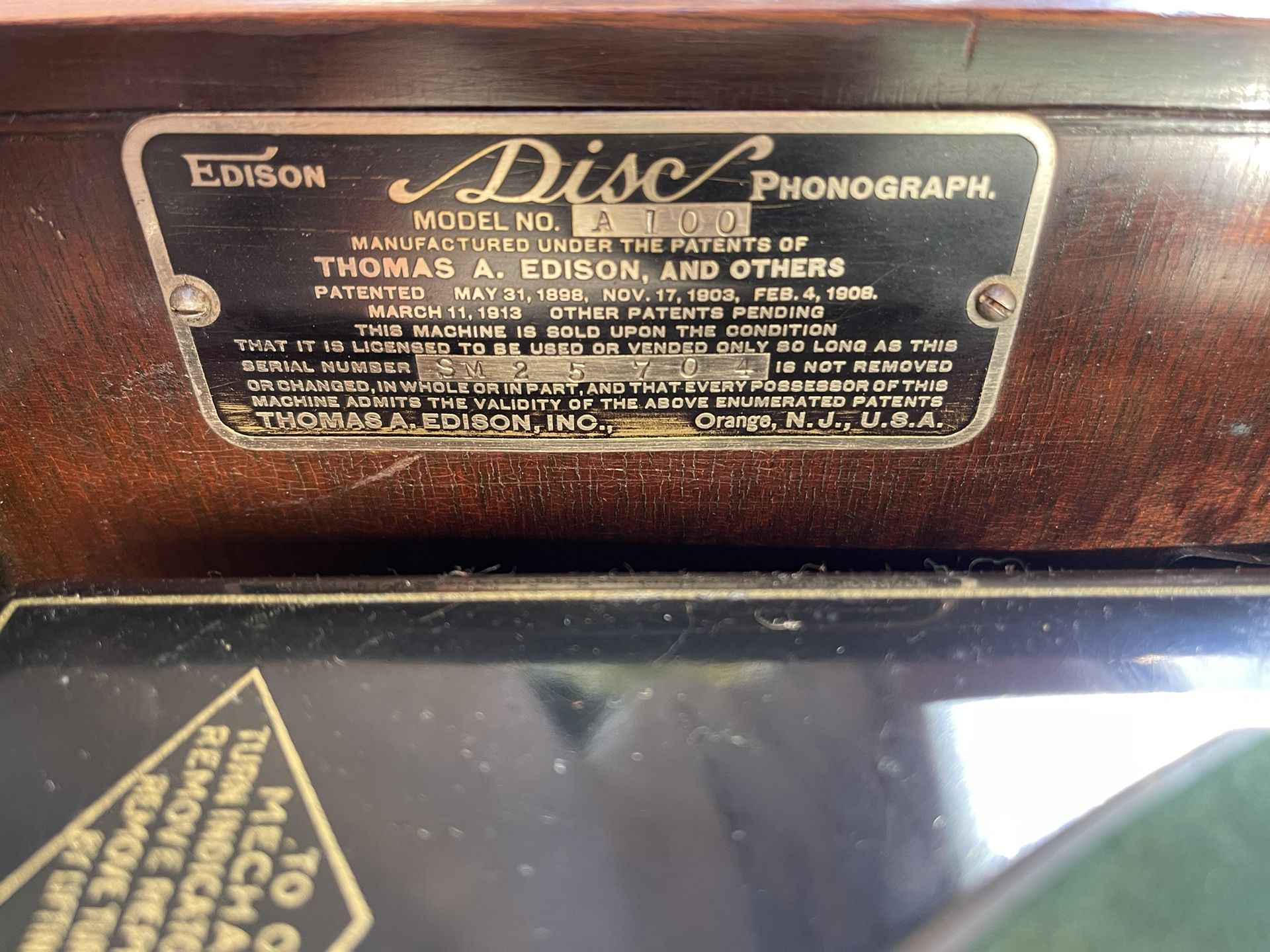 Edison Phonograph 