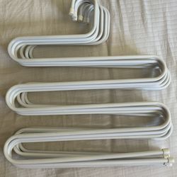 Pant hanger 6pc white