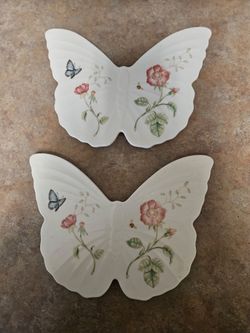 New Set of 2 Lenox Butterfly Meadow Trivets