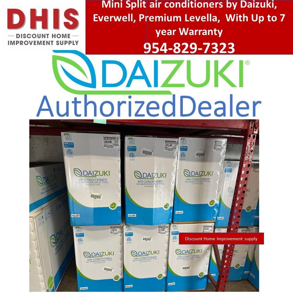 Daizuki 24000 BTU 21 Seer Mini Split Air Conditioners With Heat Pump 5 Year Warranty