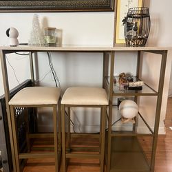 High Table With Stools