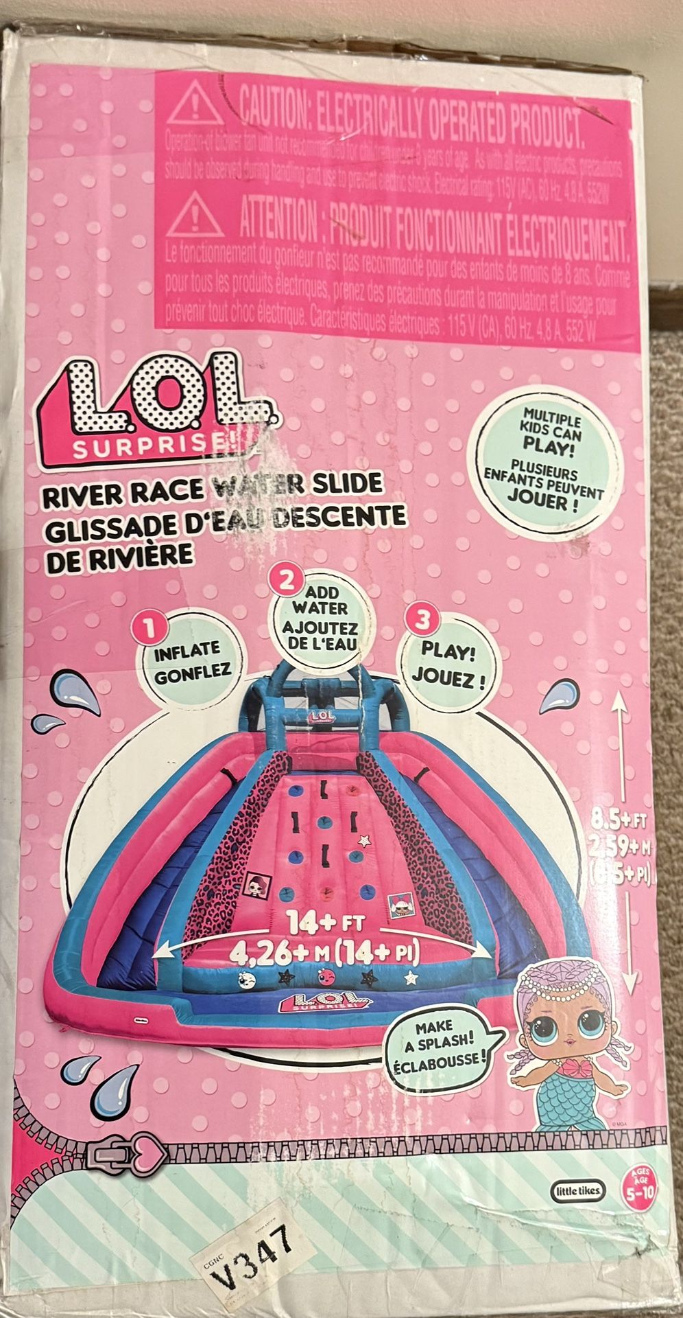 LOL SURPRISE RIVER RACE WATER SLIDE WATER INFLATABLE