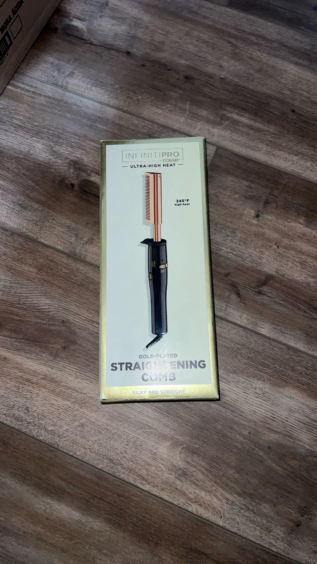 Gold Plated Straightening Comb