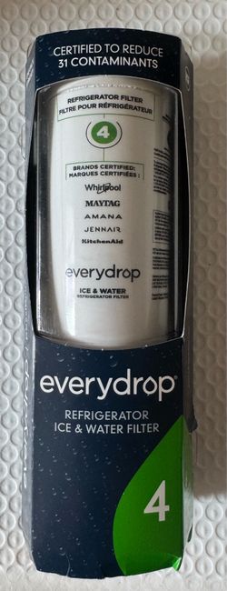 everydrop® by Whirlpool Ice and Water Refrigerator Filter 4, EDR4RXD1, Single-Pack