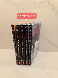 Jeff Smith Bone Hardcover Graphic Novels Vol 1-5