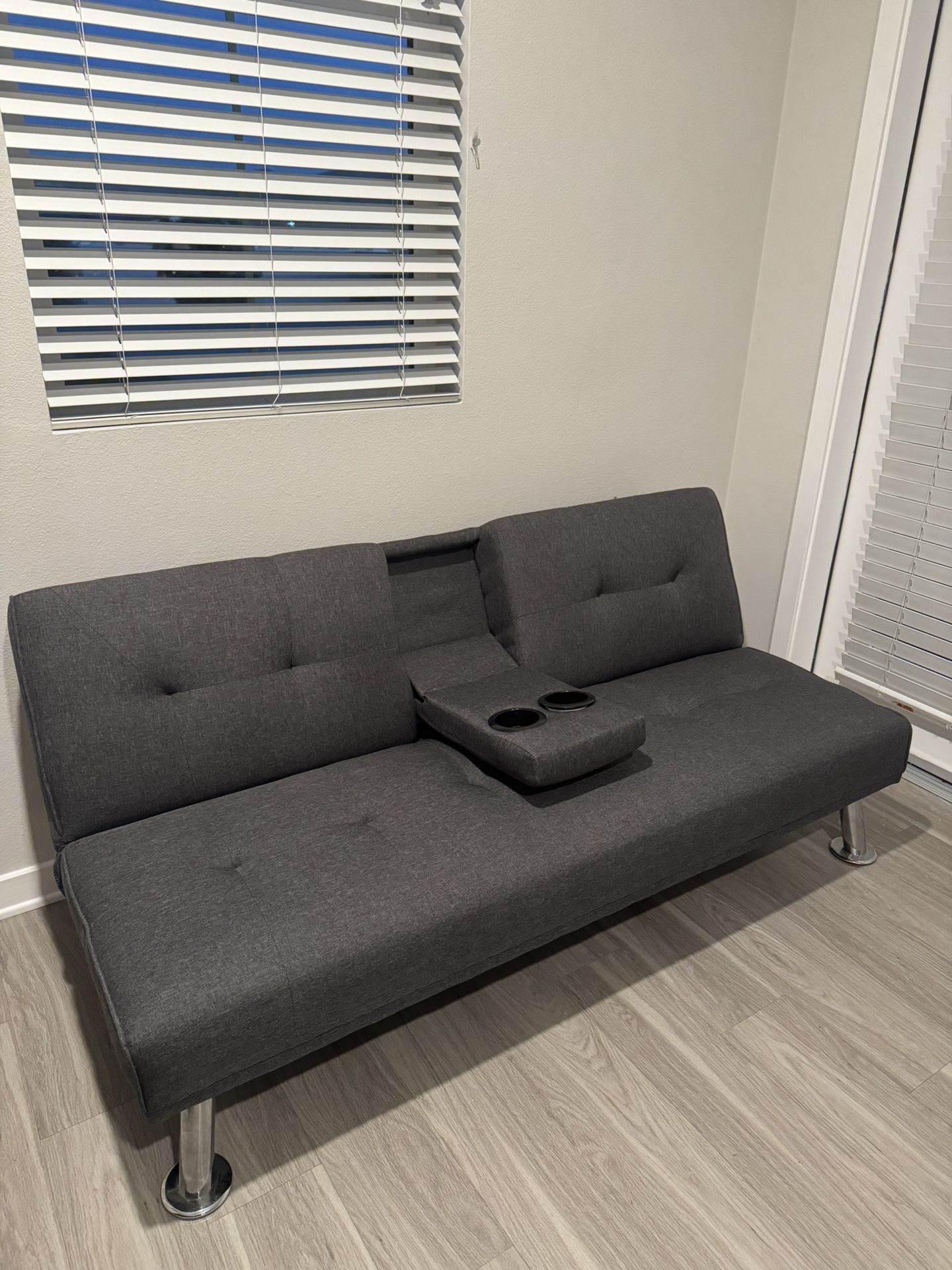 Grey Folding Futon