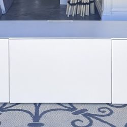 White Floating TV Stand