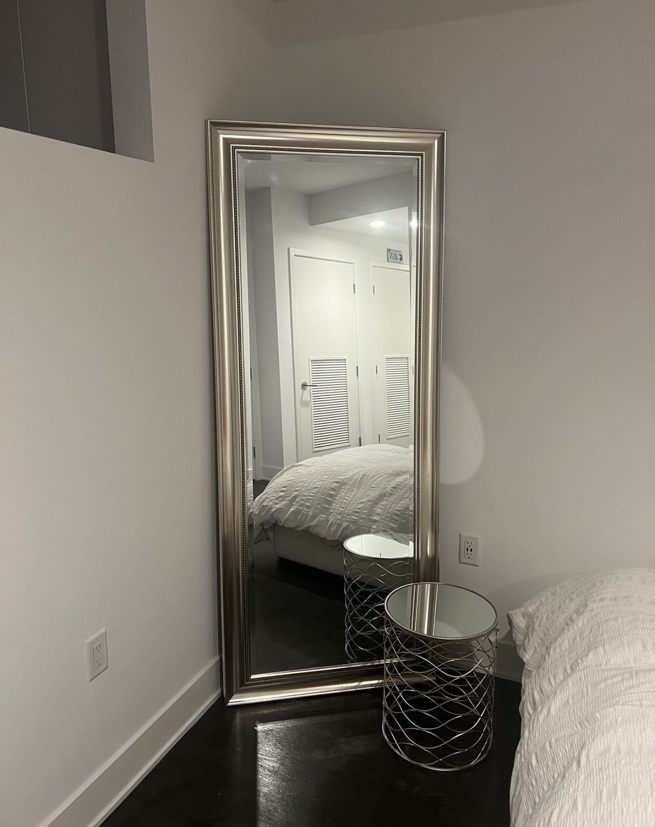 77 Inch Mirror & Nightstand