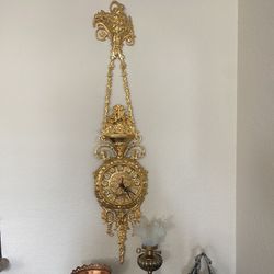 Gold Plated Wall Clock
