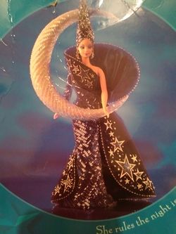 Moon Godess Barbie , dress designed by Bob Mackie new