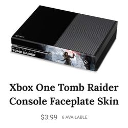 Xbox One Tomb Raider Console Faceplate Skin
