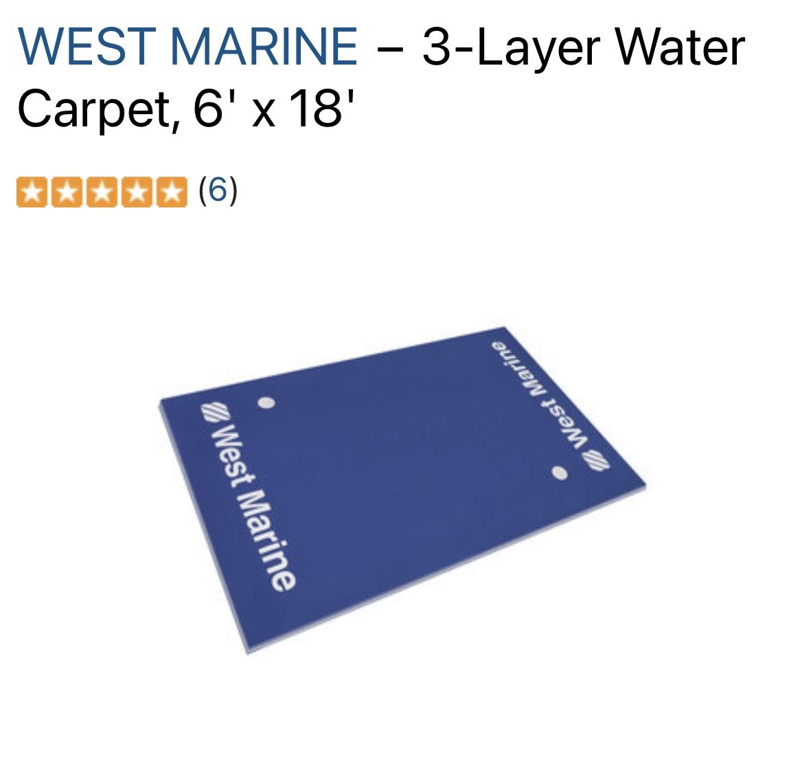 West Marine Floating Fun Mat