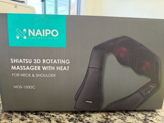 Shiatsu 3D rotating massager with heat