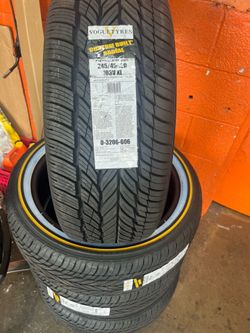 245/45R20 Vogue Tires – Premium Touring & Stylish Whitewall Design