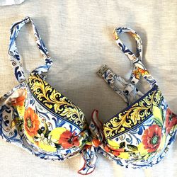 Bikini Top Made In Italy Size 36C