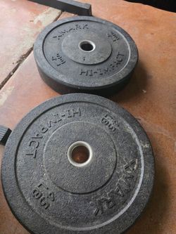 XMark 45 lb Hi-Impact Bumper Plates (Pair)