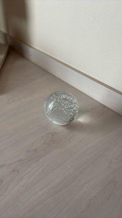 Bubble glass paperweight