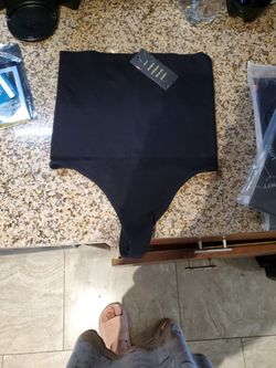 One pair tummy control black medium