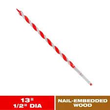 DIABLO - 1/2 in. x 13 in. Carbide Auger Drill Bit for Wood and Nail-Embedded Wood