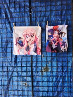 Anime Drawstring Backpack And Pillow Case 