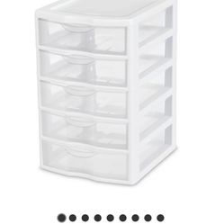 Sterilite Set Of 6 (5 Drawers)