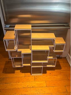 Modern Network Intersecting Cube Wall Shelving Unit Crate & Barrel
