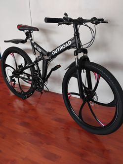Bike new folding fits in the trunk of your car 26-in wheels