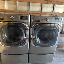 Jumbo LG washer and electric dryer