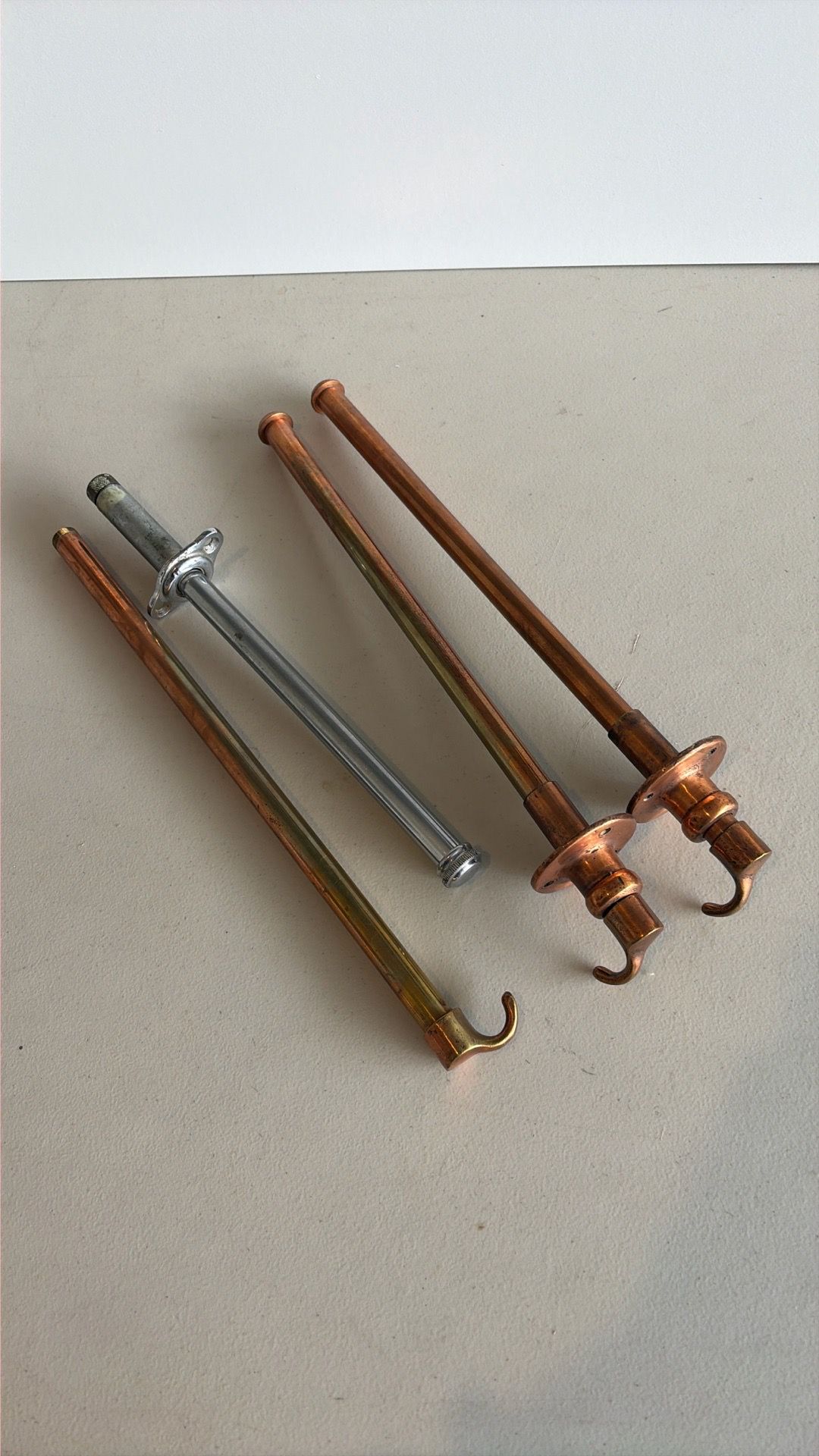Train clothing/towel rods