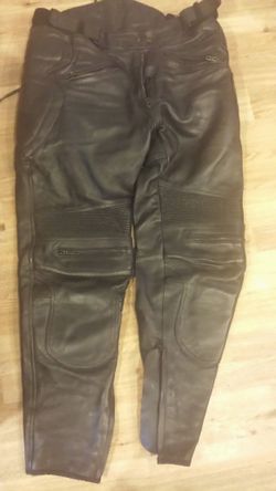 Riding leather pants