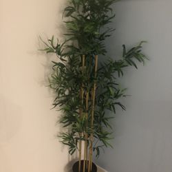 IKEA bamboo tall fake house plants