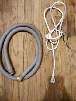 Spin cycle drainage hose & power cord/ plug for front facing washer.