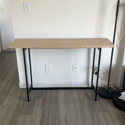 Console Table travertine 47.5 Pottery Barn 