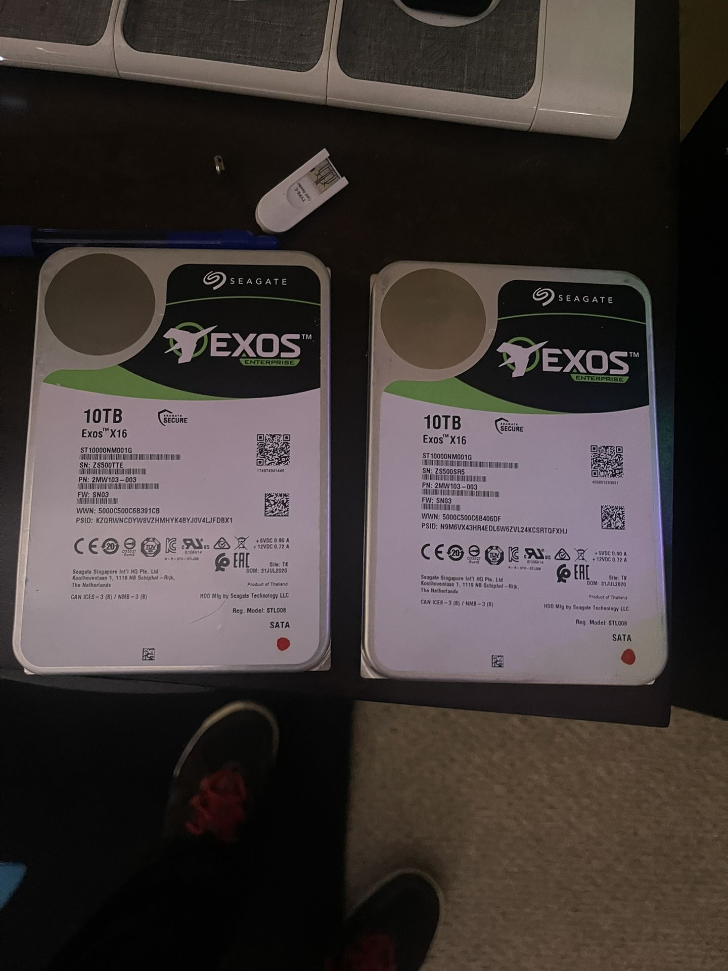 10TB Exos X16 Hard Drive (Price Is For One)